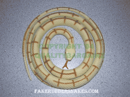 Tan Fake Rubber Snakes