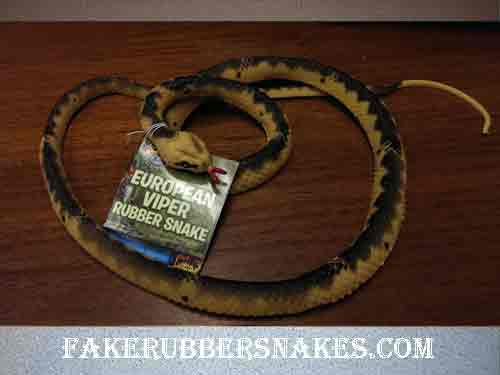 Fake Realistic Looking 48 Inch Curled Up Rubber Russell Viper Snake 